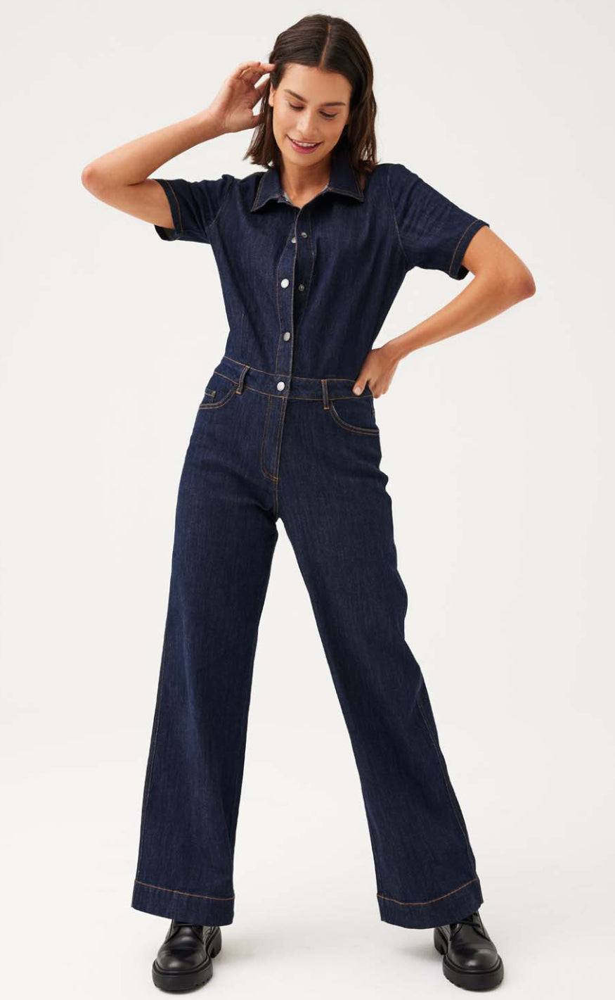 Freequent Jumpsuit - Filoy - Dark Blue
