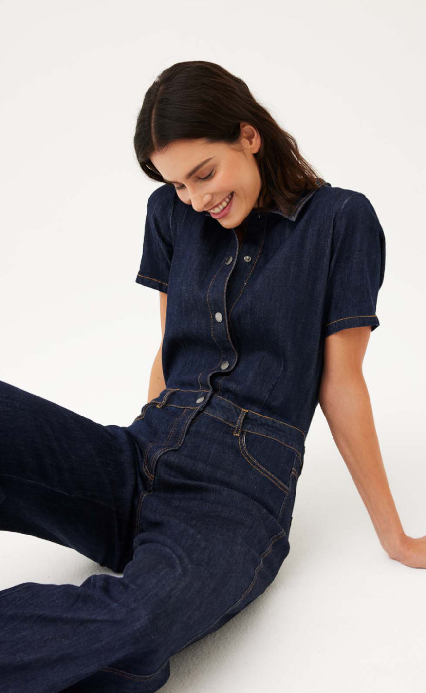 Freequent Jumpsuit - Filoy - Dark Blue