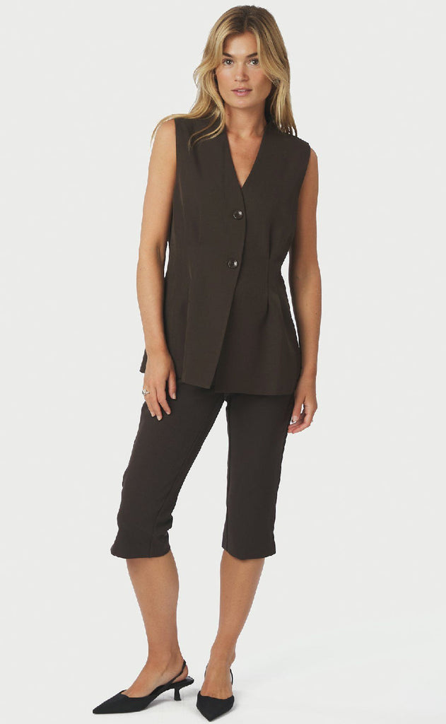 Neo Noir Vest - Finna Structure - Dark Brown