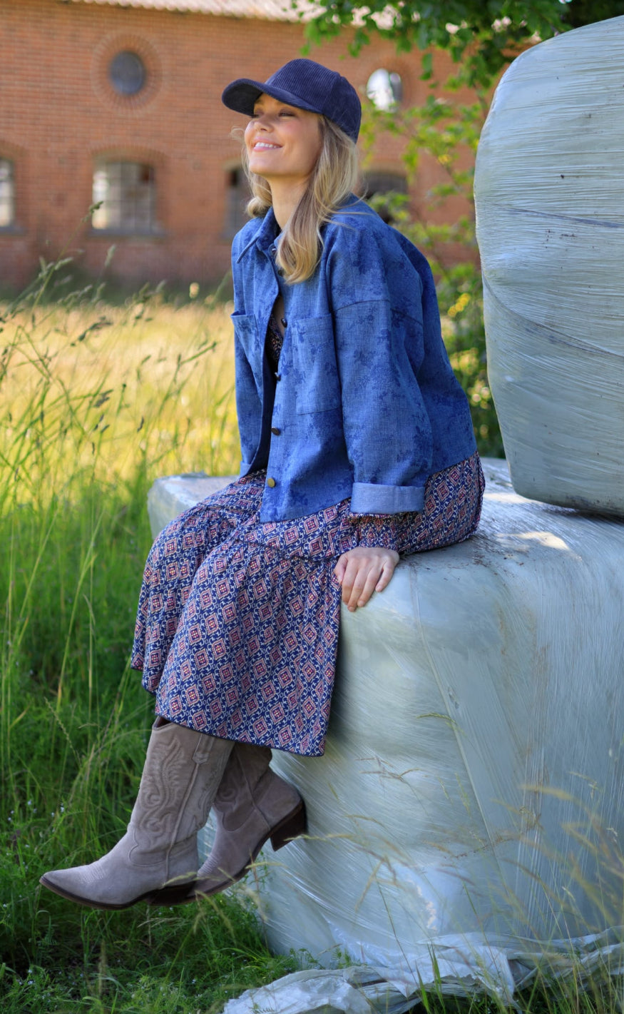 Black Colour Jakke - Fiola - Denim Blue