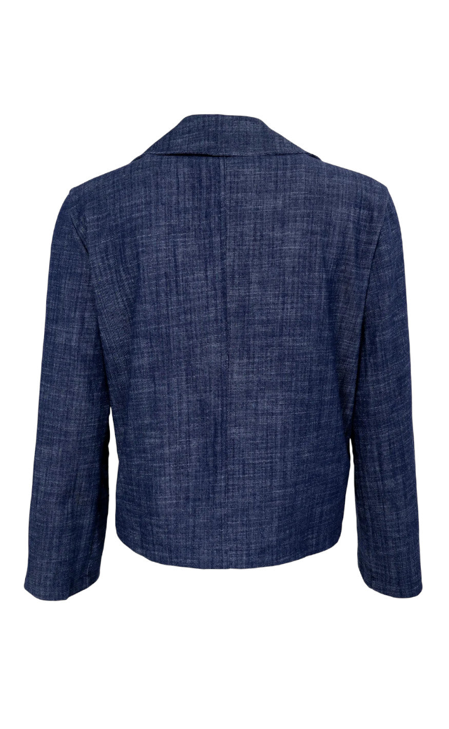 Black Colour Jakke - Box - Navy Denim