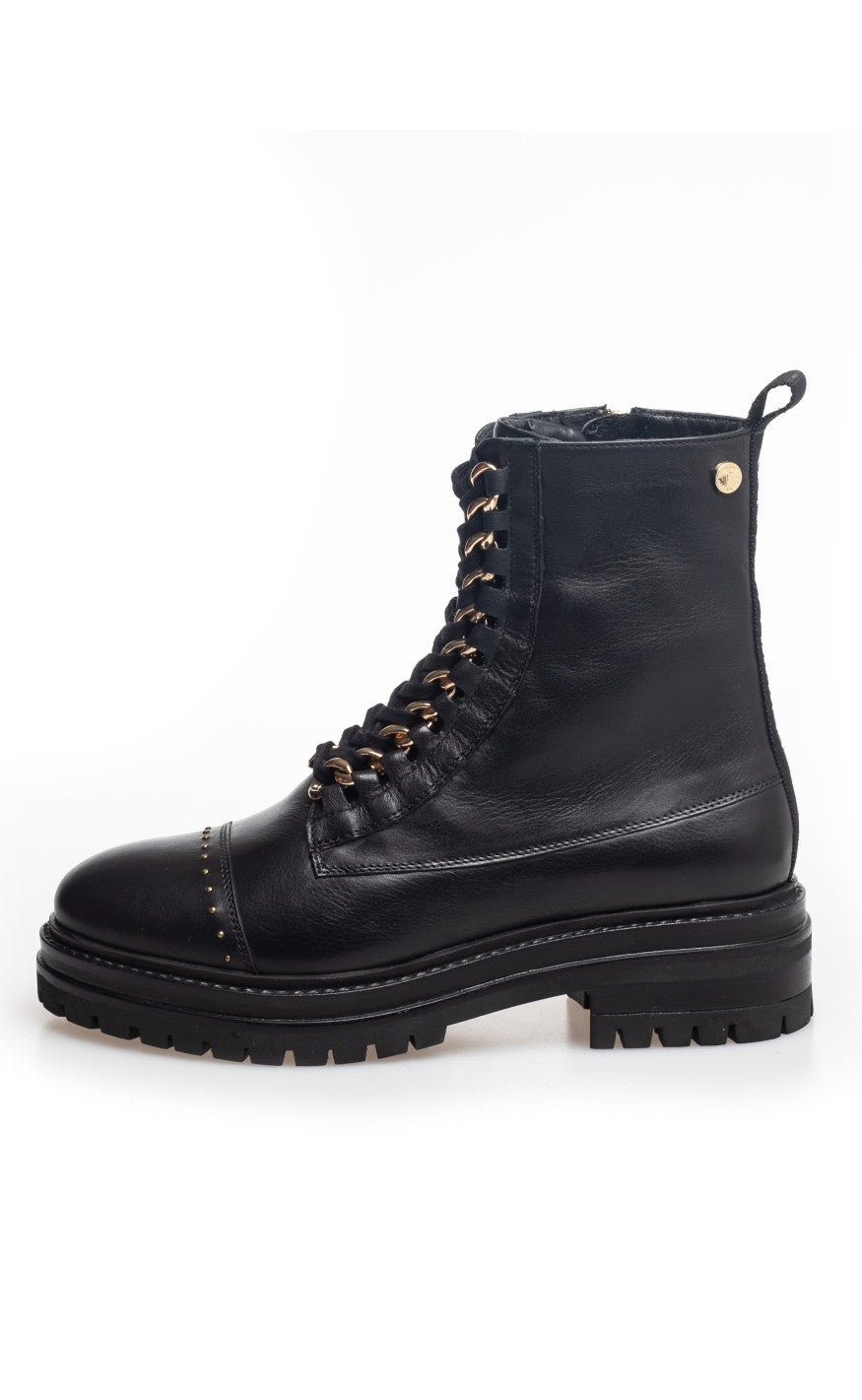Copenhagen Shoes Støvler - Rock Studs - Black/Gold