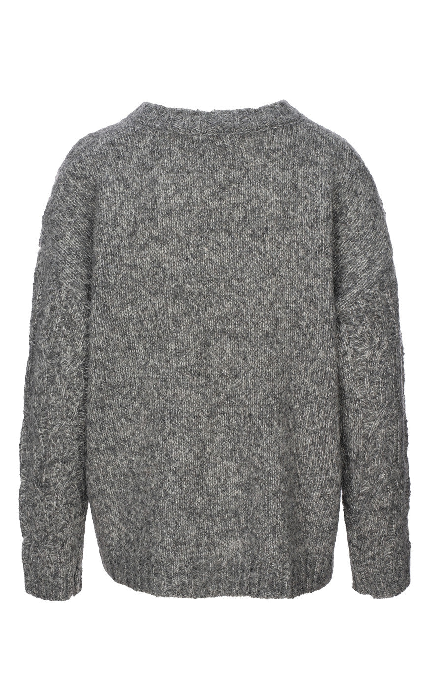 Luxzuz Genser - Katcha - Dark Grey Melange