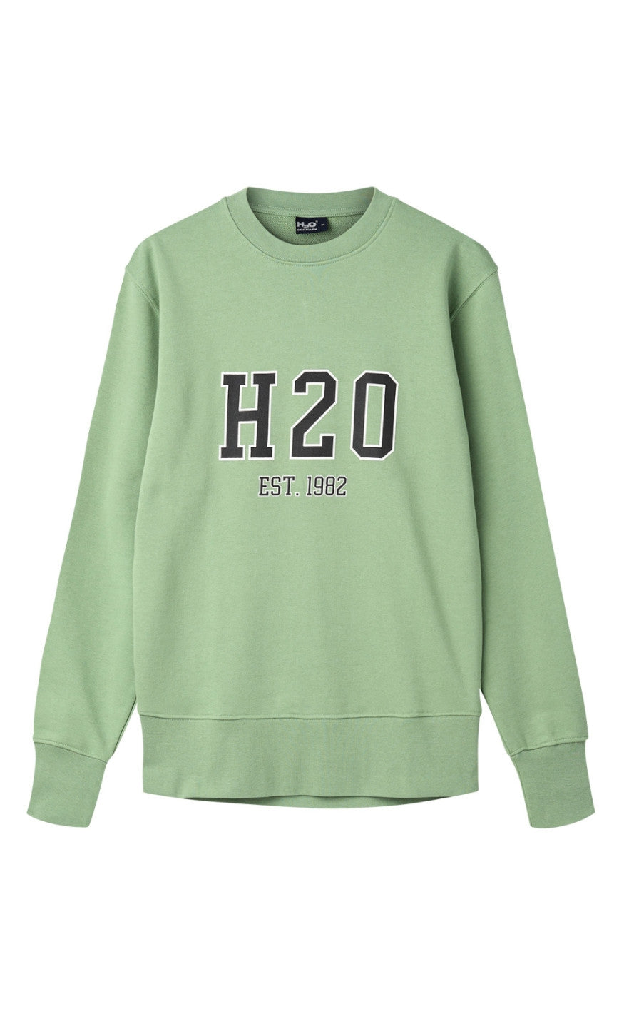 H2O Sweater - Collage Sweat O'Neck - Sea Grass
