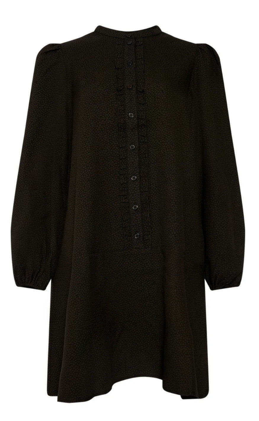 Noella Kjole - Pastis Ruffle - Black