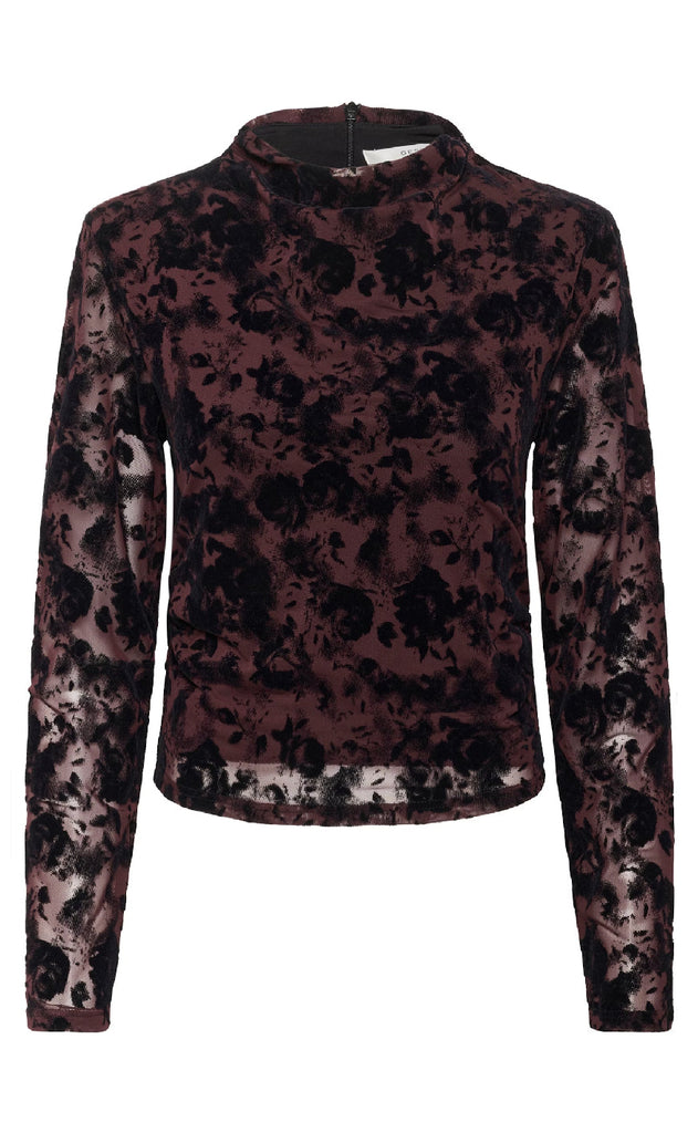 Gestuz Bluse - Flora - Aronia / Black