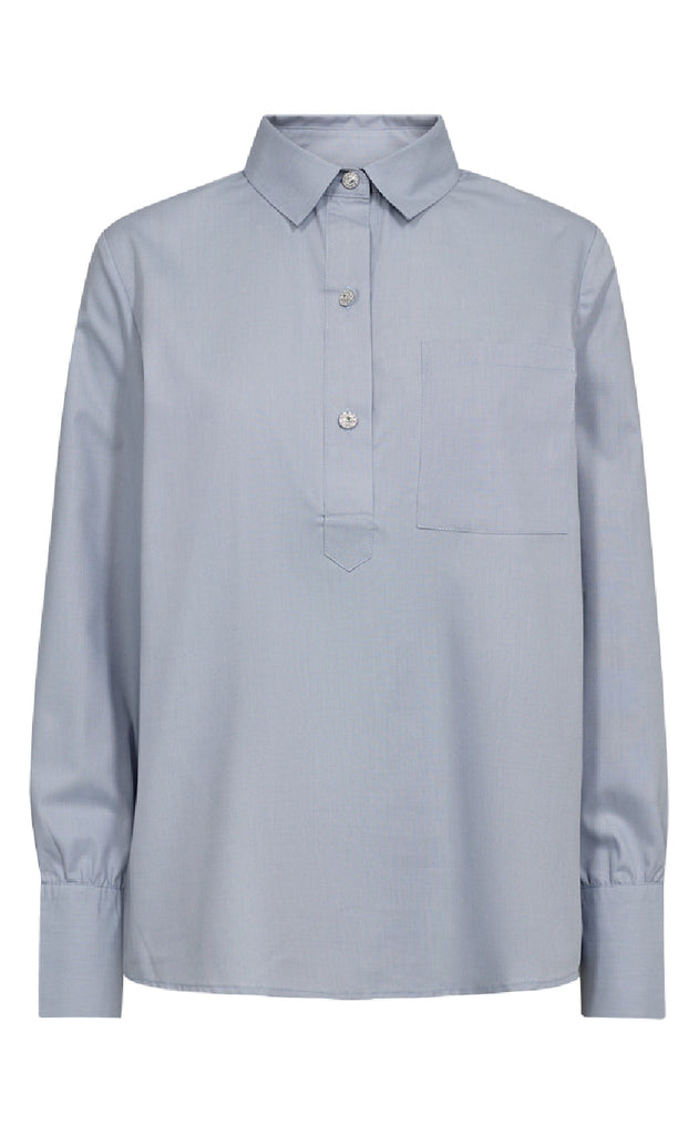 Freequent Skjorte - Flynn - Zen Blue