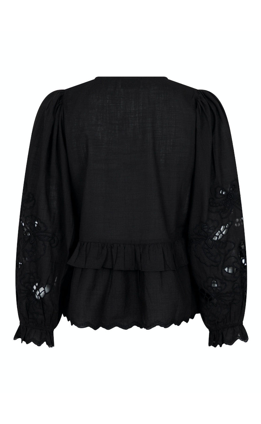 Neo Noir Bluse - Eden Embroidery - Black