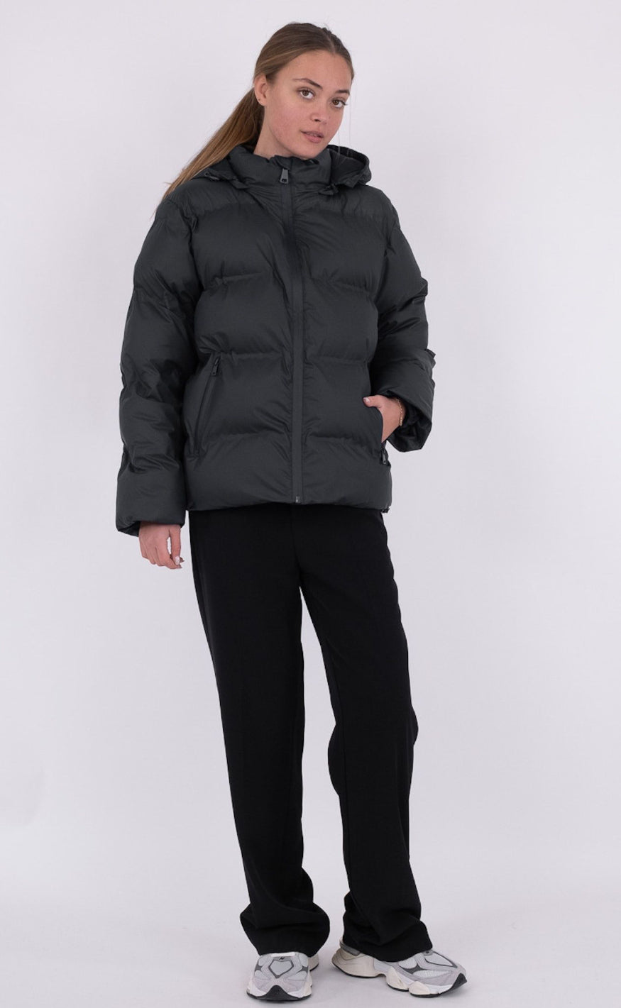 Neo Noir Jakke - Fox Puffer - Black