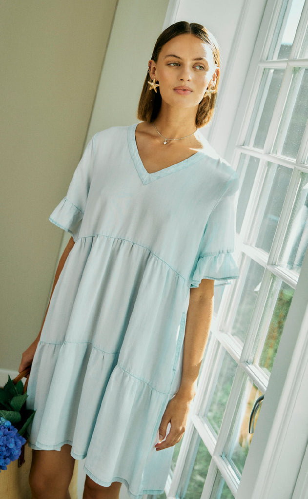 Freequent Kjole - Renna - Light Blue Denim
