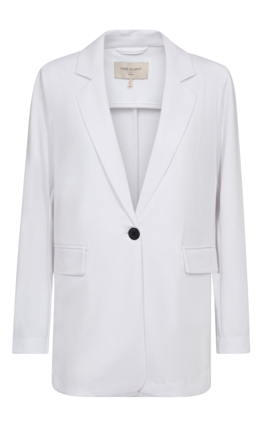 Freequent Jakke / Blazer - Nanni Structure - Brilliant White