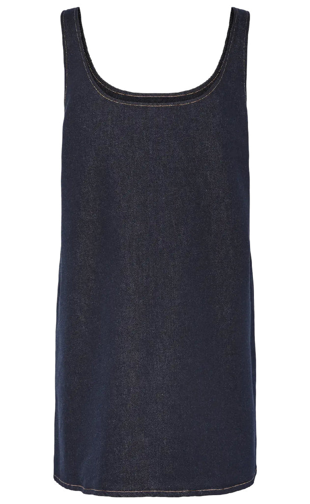Pieces Kjole - Franna - Dark Blue Denim