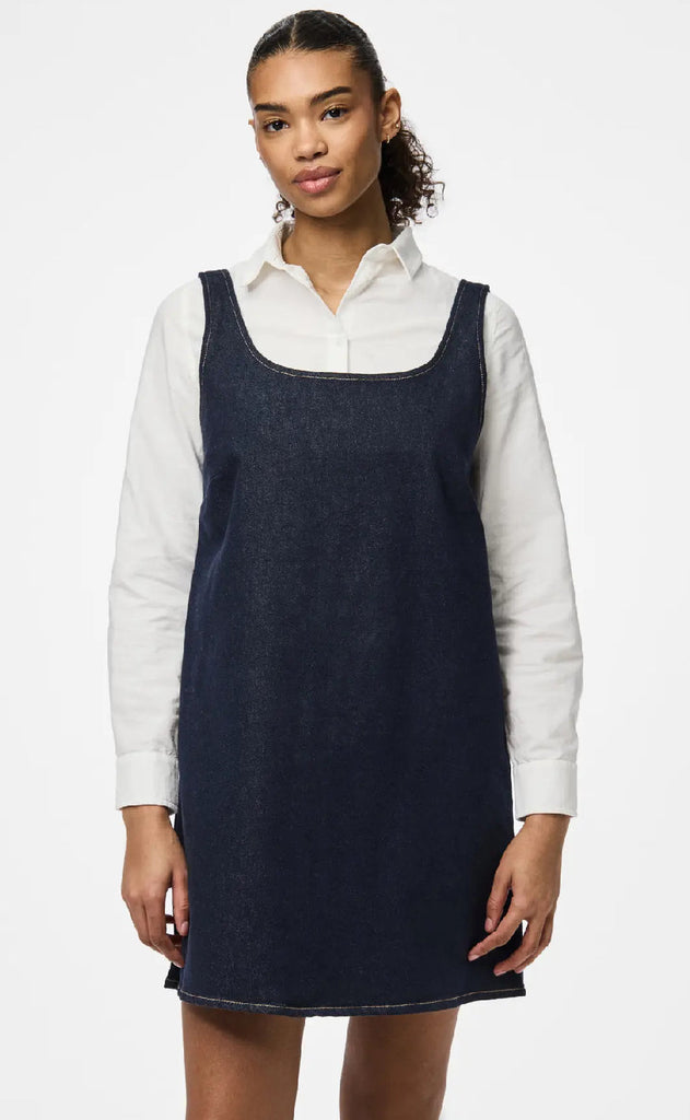 Pieces Kjole - Franna - Dark Blue Denim