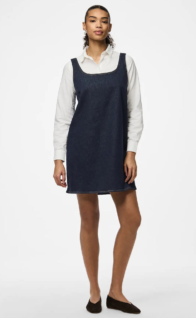 Pieces Kjole - Franna - Dark Blue Denim