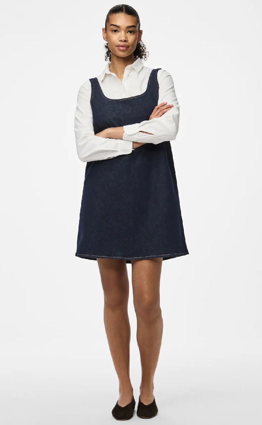 Pieces Kjole - Franna - Dark Blue Denim