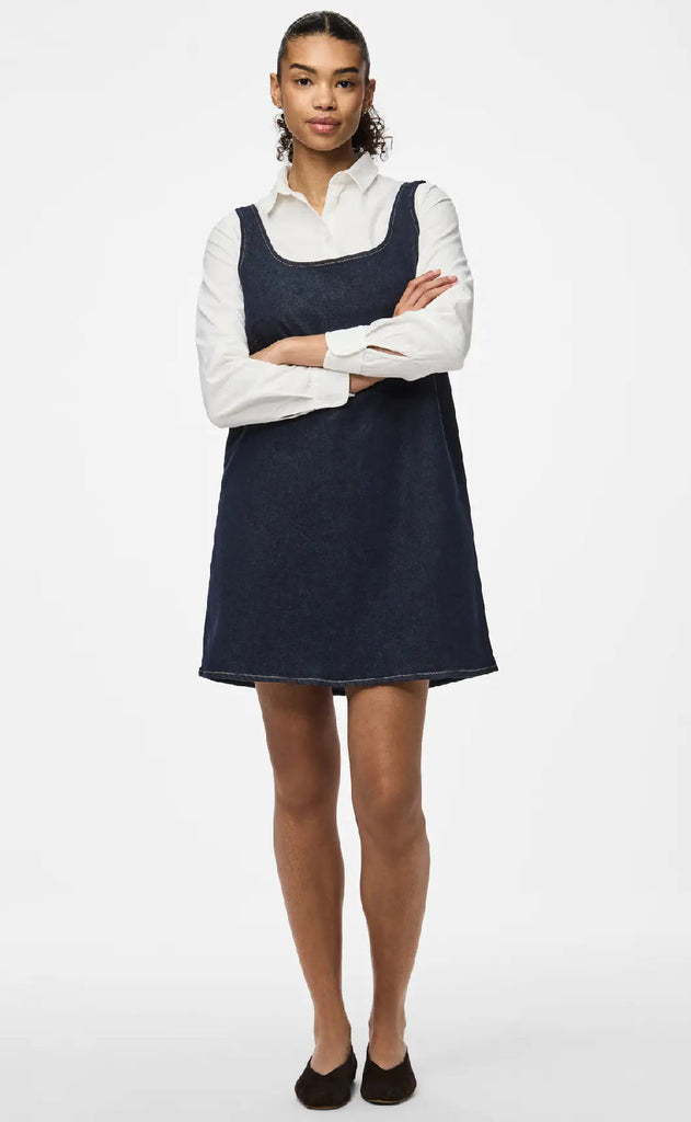 Pieces Kjole - Franna - Dark Blue Denim