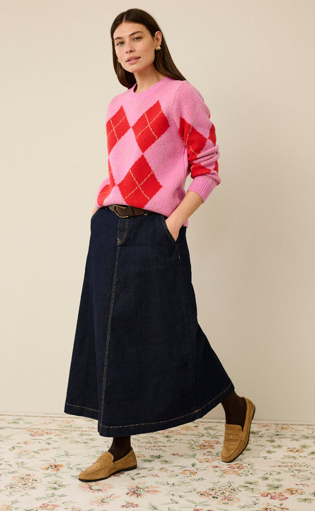 Culture GenserGenser - Harlekin Katrina - Fuchsia Pink Melange