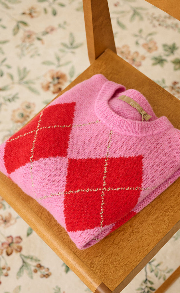 Culture GenserGenser - Harlekin Katrina - Fuchsia Pink Melange