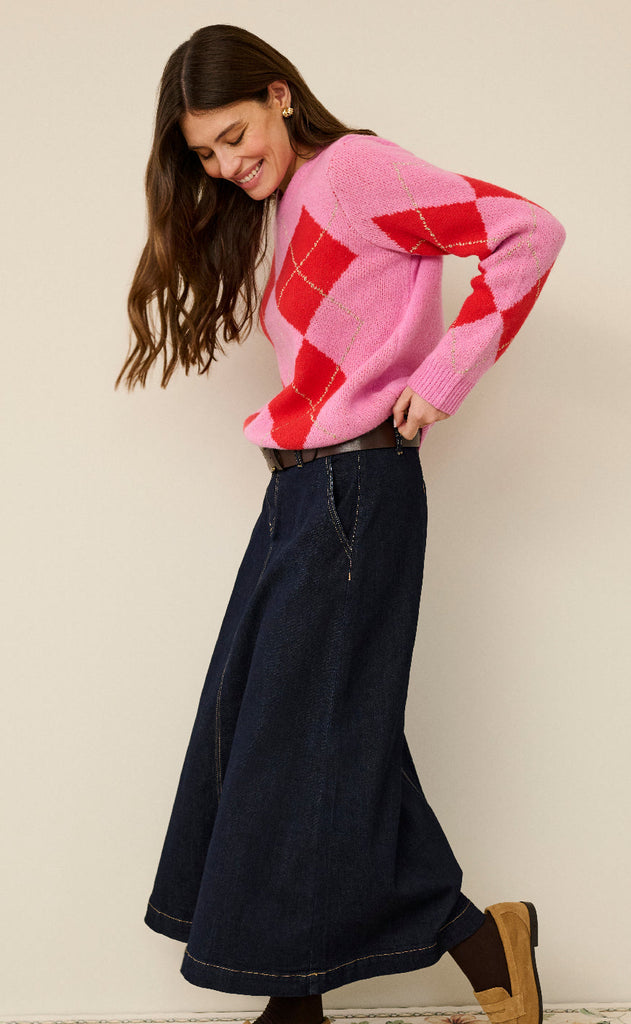 Culture GenserGenser - Harlekin Katrina - Fuchsia Pink Melange