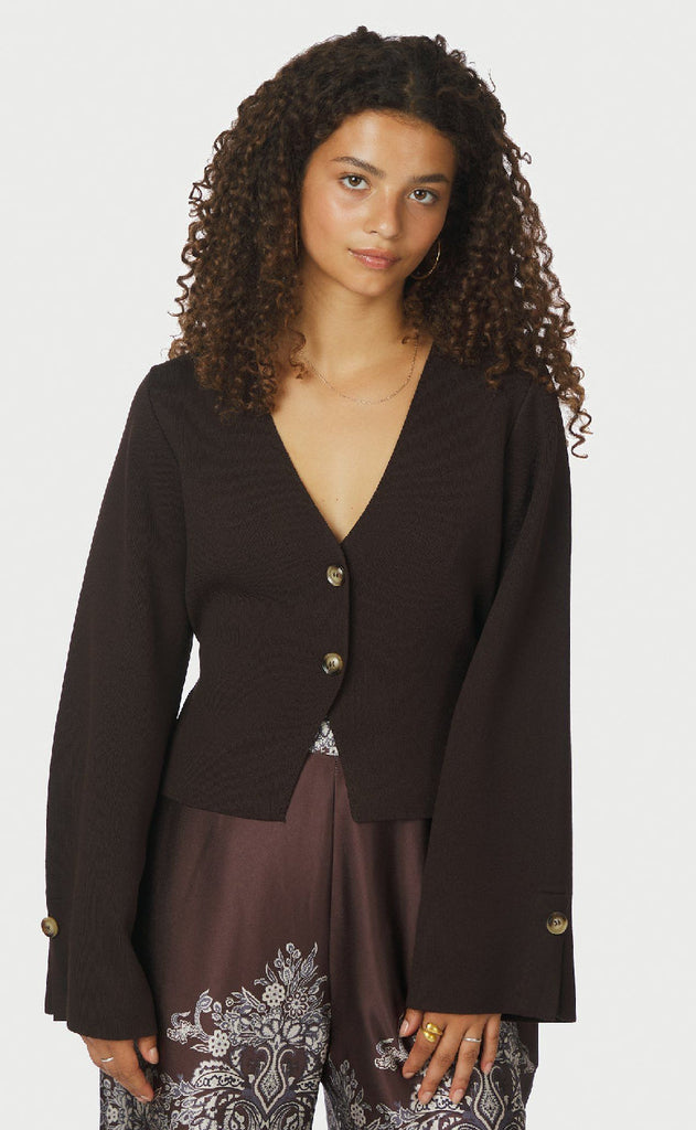 Neo Noir Bluse - Fulvia - Dark Brown