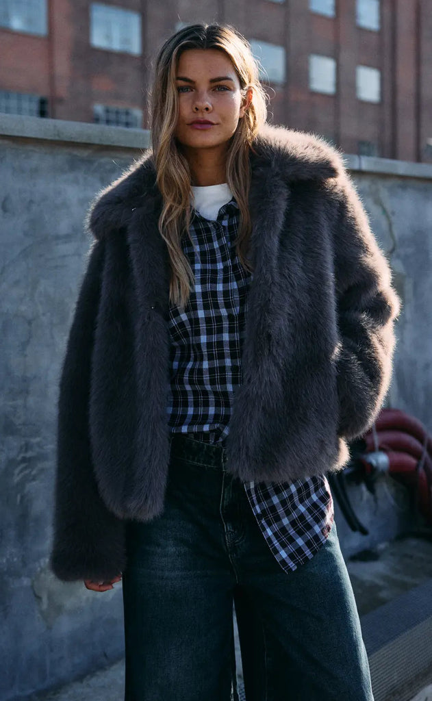 Noisy May Jakke - Evie - Charcoal Gray