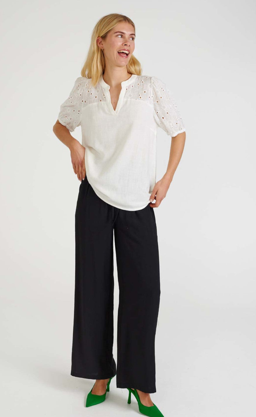 Freequent Bluse - Lara - Off-White