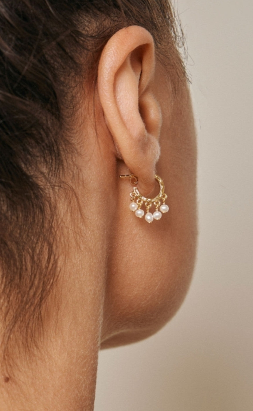 ENAMEL Copenhagen Øreringer - Astrid - Pearl