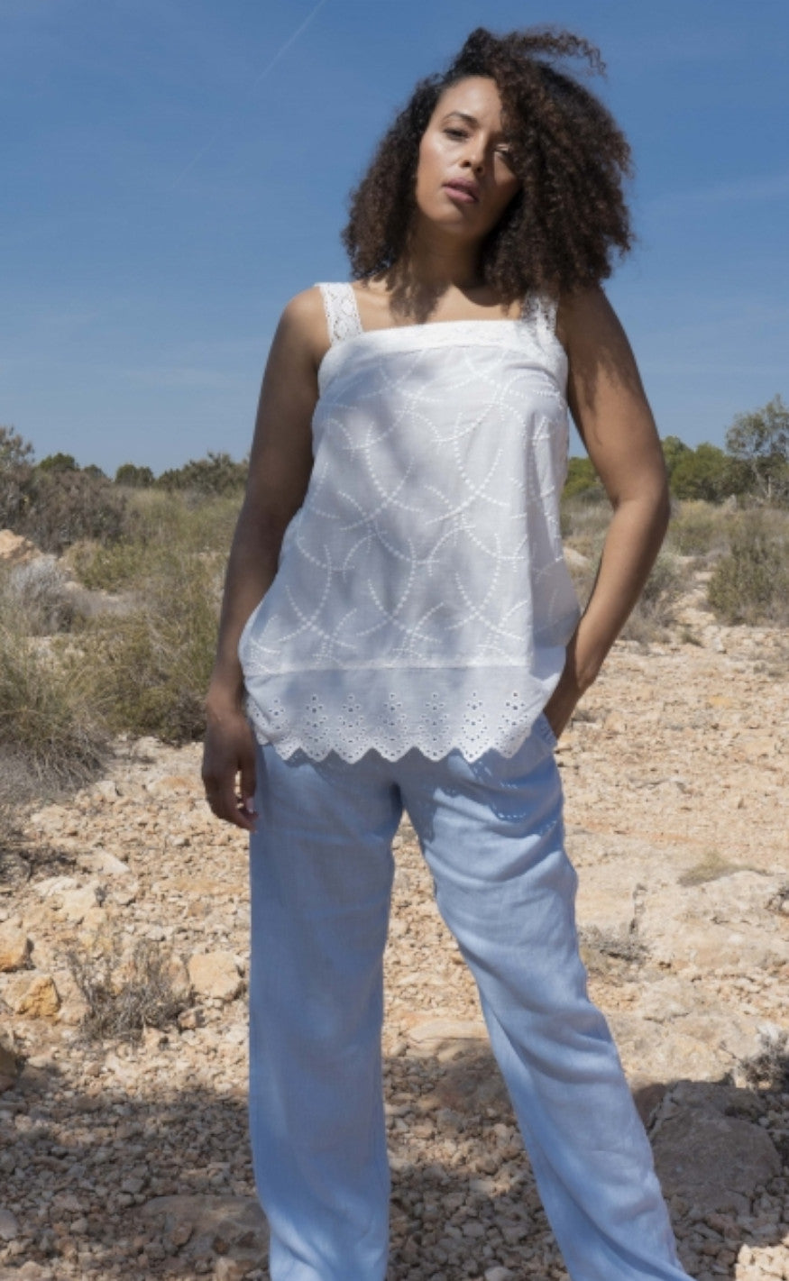 One Two Luxzuz Topp - Emely - Cream