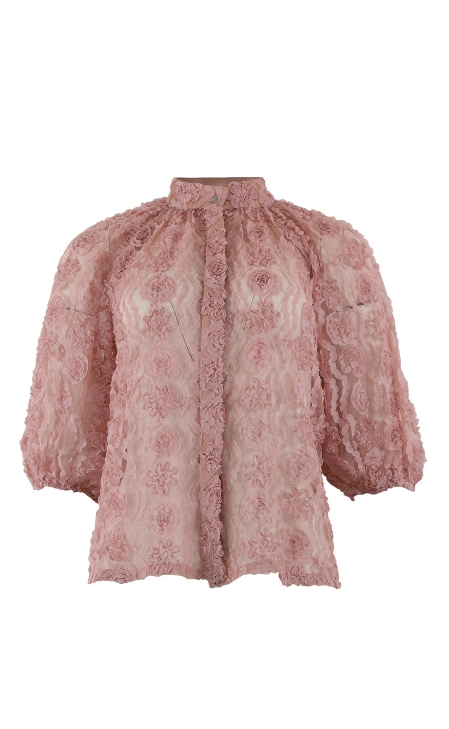 Continue Bluse - Sia Lace - Rose