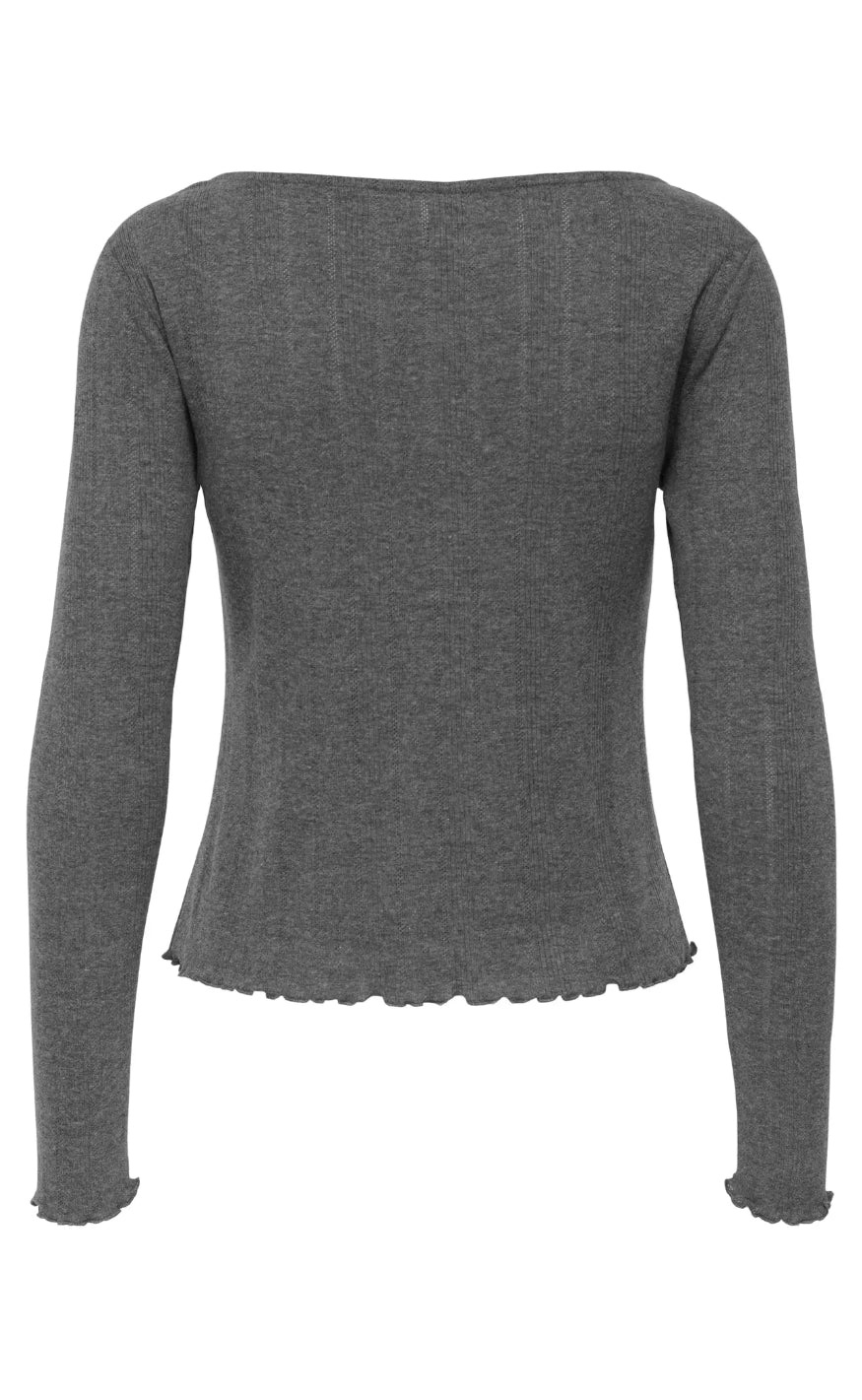 ONLY Cardigan - Tenna - Dark Grey Melange