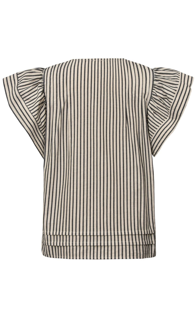 Gossia Bluse - Minka - Creme Black Stripes