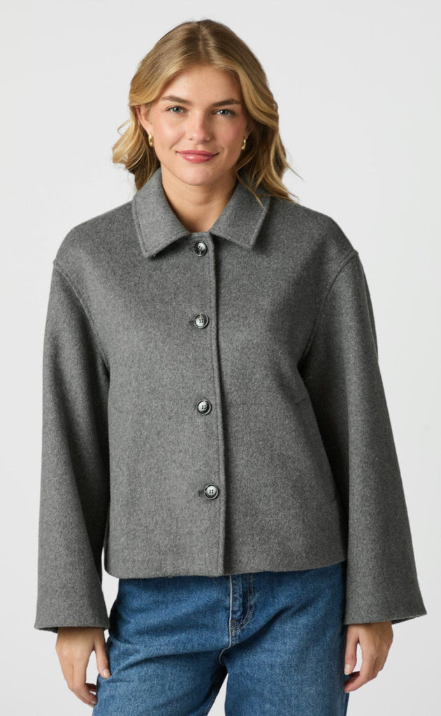 Neo Noir Jakke - Hamra - Grey Melange