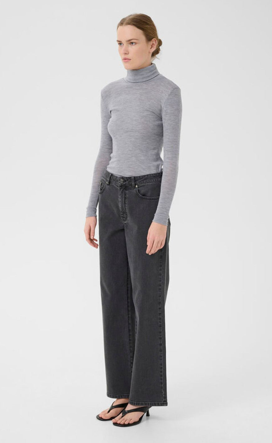 Gestuz Bluse - Ninia - Grey Melange