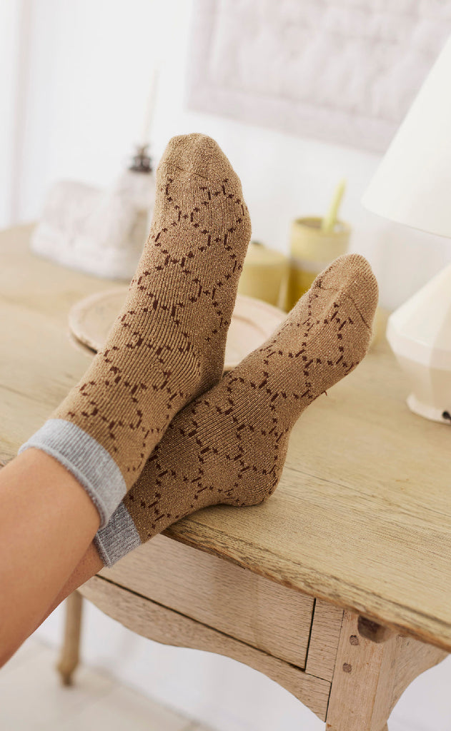 Hype The Detail Strømper - 37345-75 - Sand