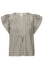 Gossia Bluse - Minka - Creme Black Stripes