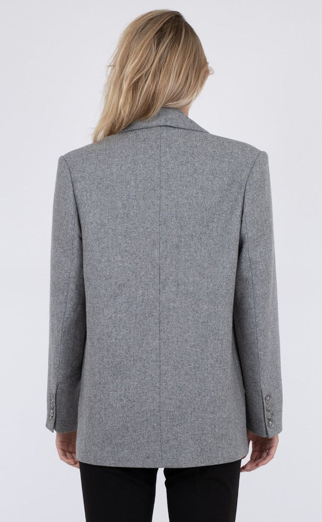 Neo Noir Blazer - Gaby Structure - Grey/Melange