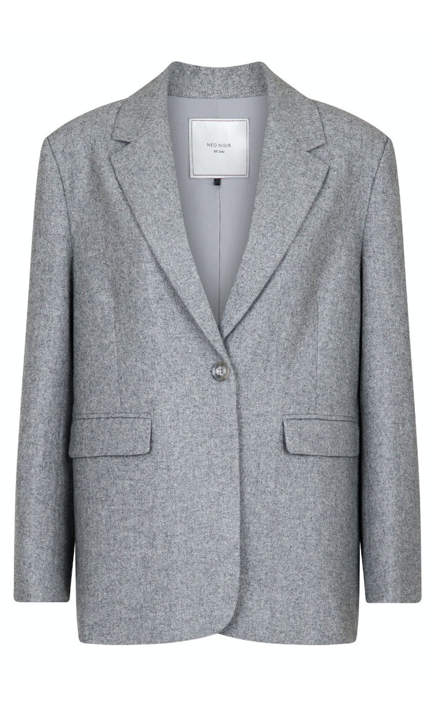 Neo Noir Blazer - Gaby Structure - Grey/Melange