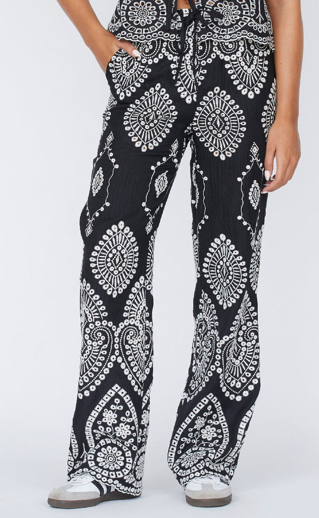 Sisters Point Bukser - Gada - Black/Cream