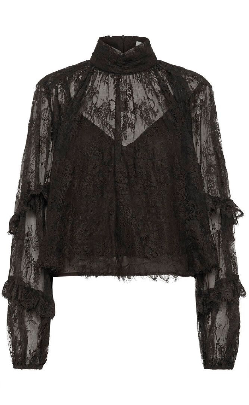 Gestuz Bluse - Lami - Ganache