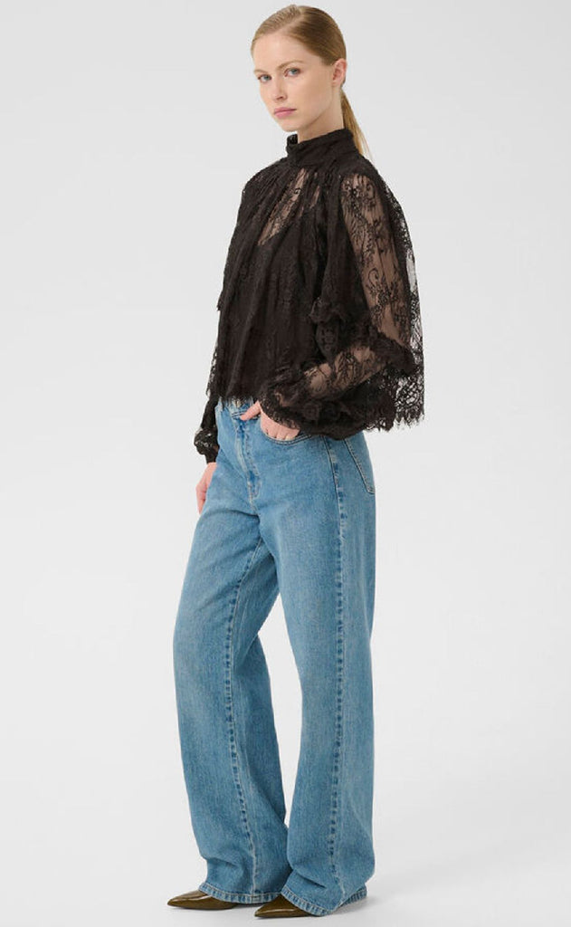 Gestuz Bluse - Lami - Ganache