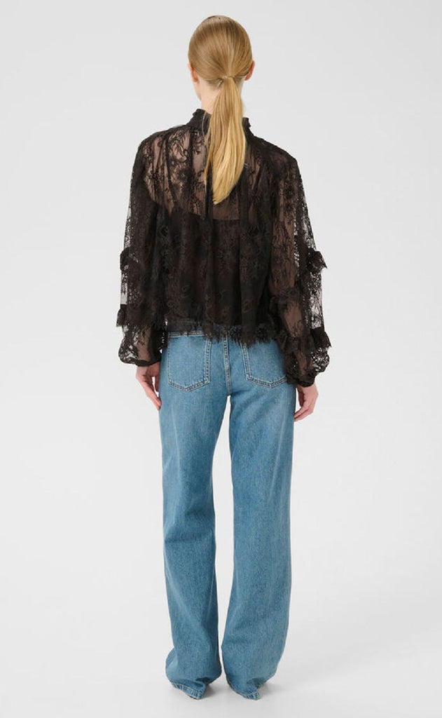 Gestuz Bluse - Lami - Ganache