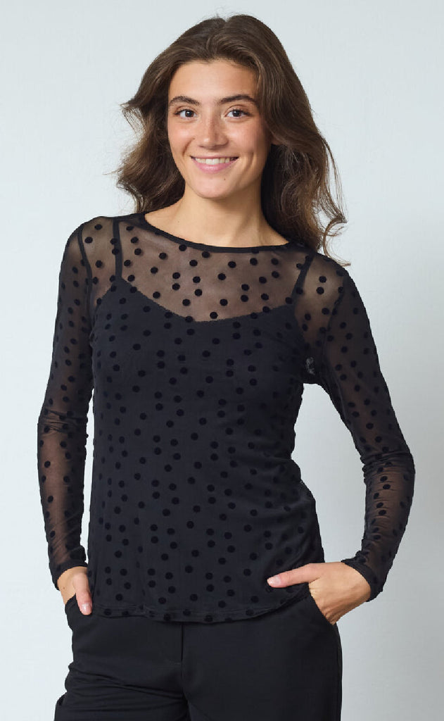 Sisters Point Bluse - New Gani-23 - Black Dot