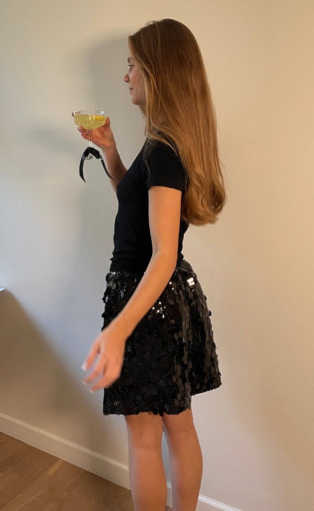 Sisters Point Skjørt - Gavea-S.SK - Black Glitter