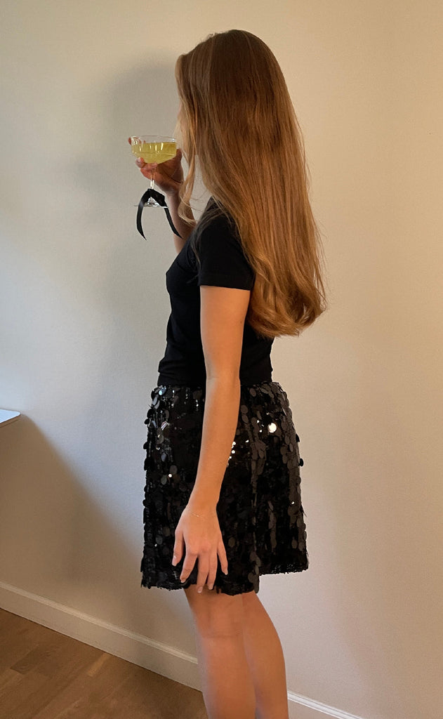 Sisters Point Skjørt - Gavea-S.SK - Black Glitter