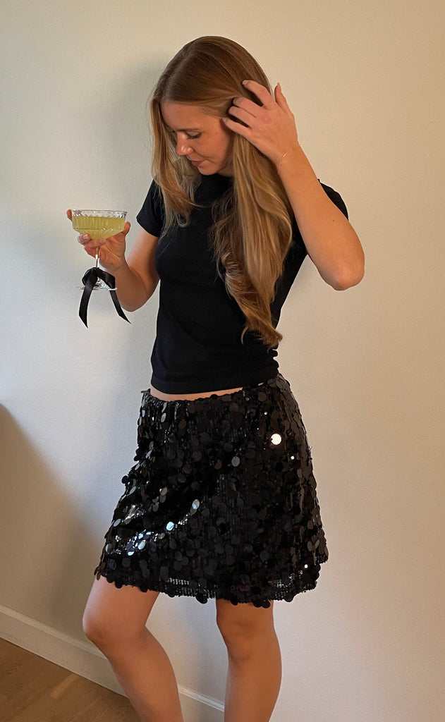 Sisters Point Skjørt - Gavea-S.SK - Black Glitter