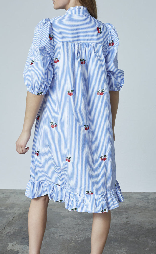 Love & Divine Kjole - Love1385 - Blue/Cherry