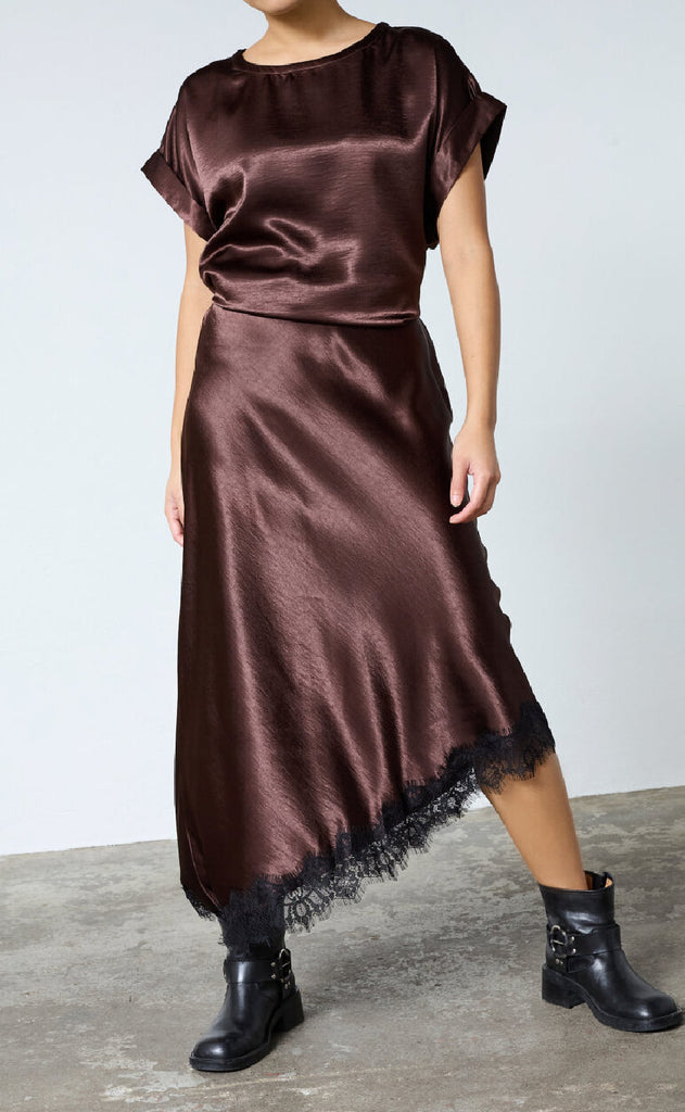 Sisters Point Skjørt - Gewo-LACE.SK - Brown/Black