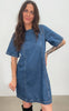 Global Funk Kjole - Faunea - Vintage blue Wash