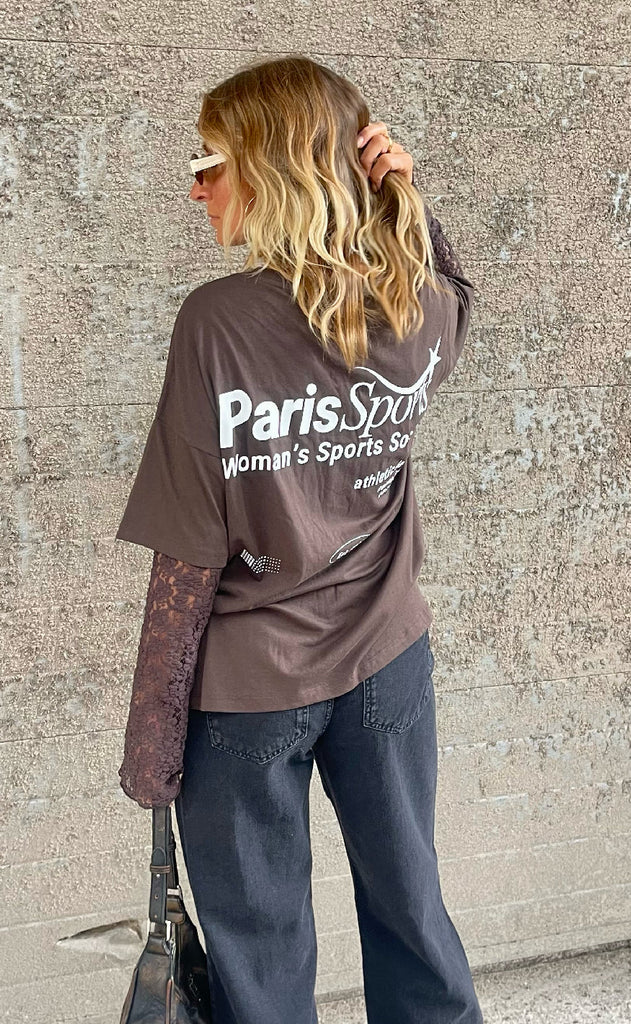 Noisy May T-shirt - Mida - Chocolate Brown