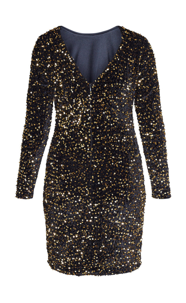 Sisters Point Kjole - Gigi-DR - Black/Gold